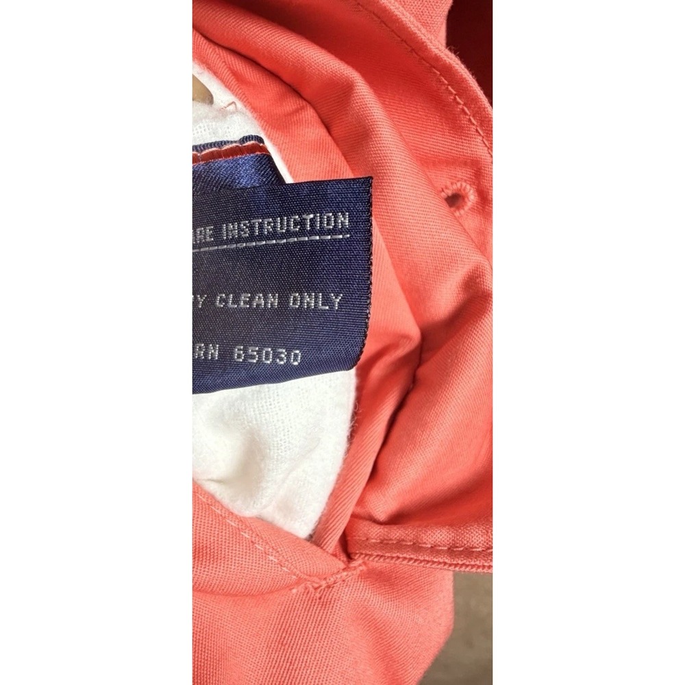 Vintage 90s GANT Reversible Harrington Jacket Plaid Coral Pink Mens L Preppy - Picture 11 of 16